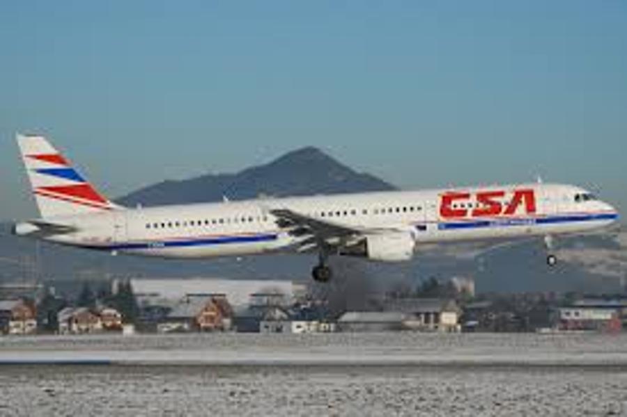 First Czech Airlines Flight Lands At Balaton Airport, Hungary