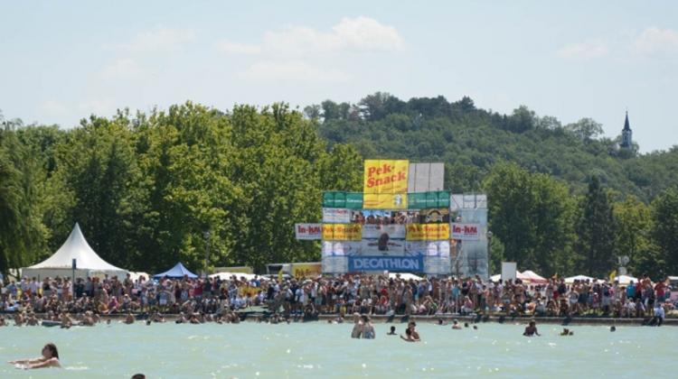 Hungary's Balaton Cross Swim 2014