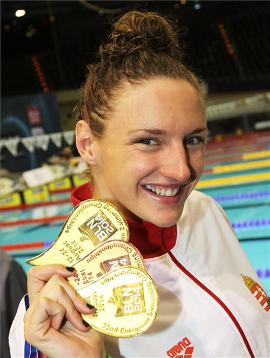 Hungarian Swimmer Hosszú Wins Three Medals In One Day