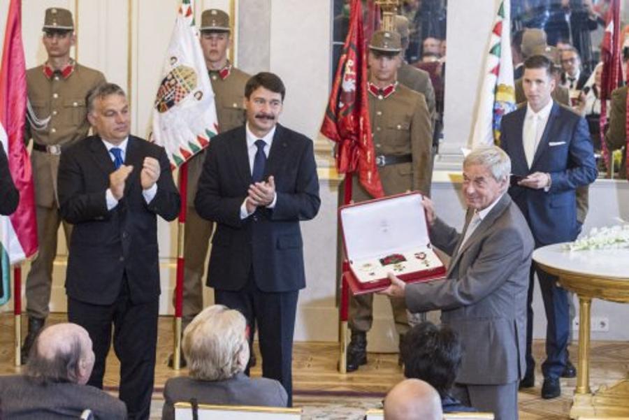 Imre Kertész & Ernő Rubik Presented With Hungary's Highest State Award