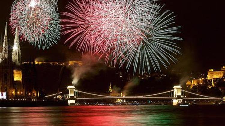 Fireworks In Budapest, 20 August 2014