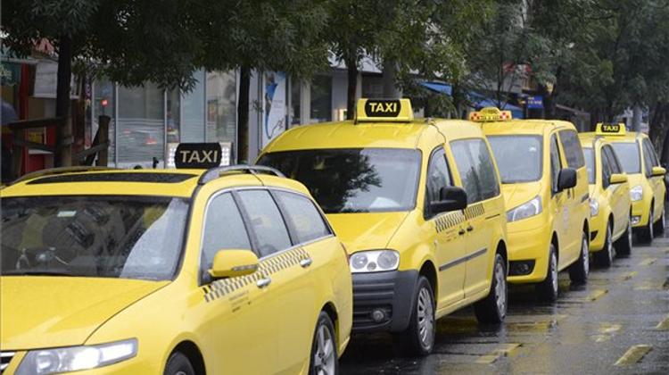Cabs All Yellow In Budapest