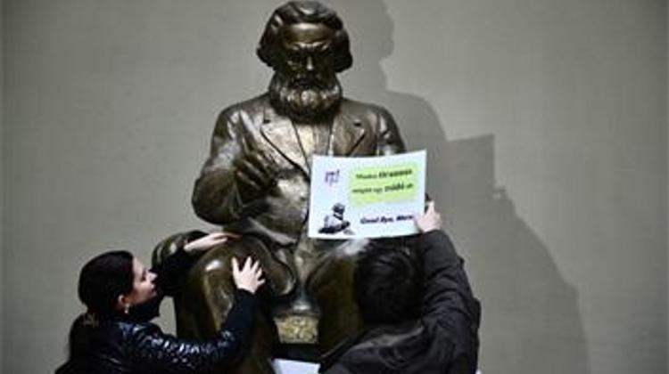 Statue Of Marx Removed From Budapest University Hall