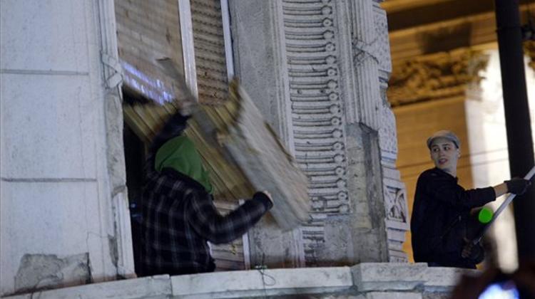 10,000 Protest Against Internet Tax In Budapest