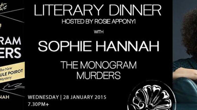 Literary Dinner With Sophie Hannah @ Bródy Studios Budapest, 28 January