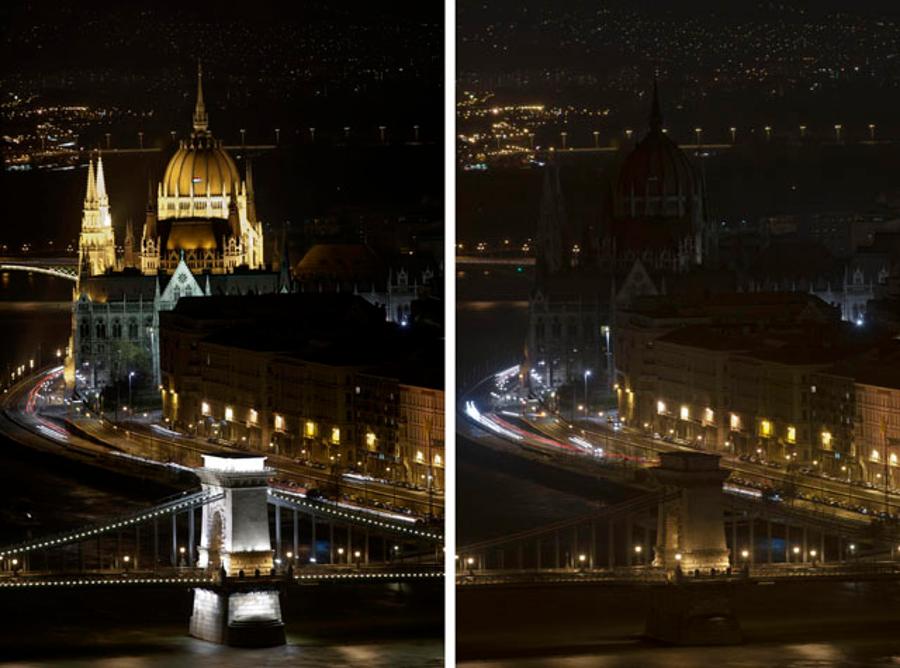 Earth Hour In Budapest On 28 March