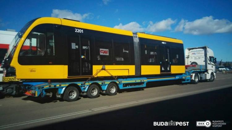 First New CAF Tram On Its Way To Budapest