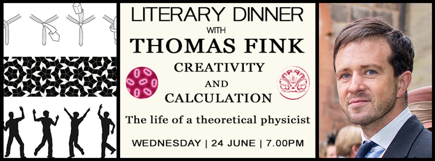 Literary Dinner With Thomas Fink, Bródy Studios Budapest, 24 June