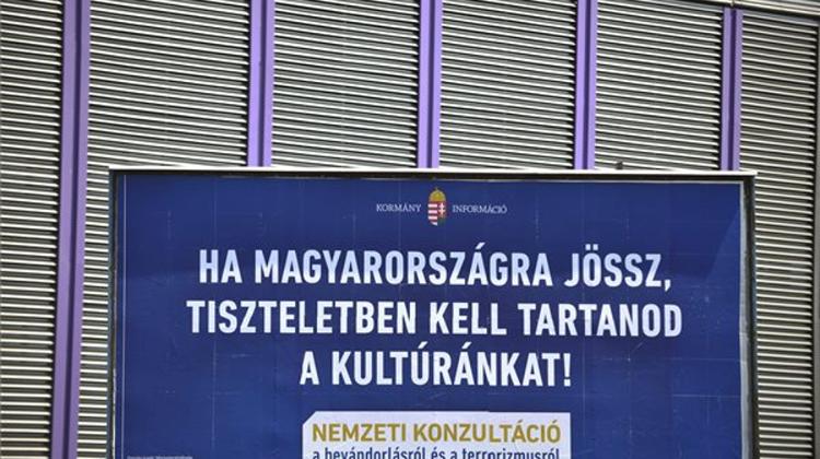 Hungary’s PM Claims Anti-Migrant Billboards “Discourage Human Trafficking”