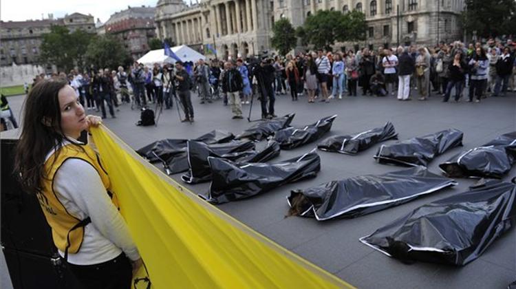 Amnesty Protests For Refugees In Budapest