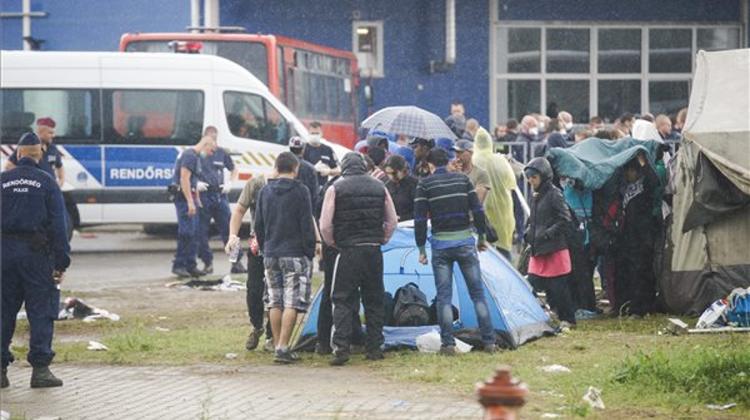 Hungarian Police Use Tear Gas At Serbia Border