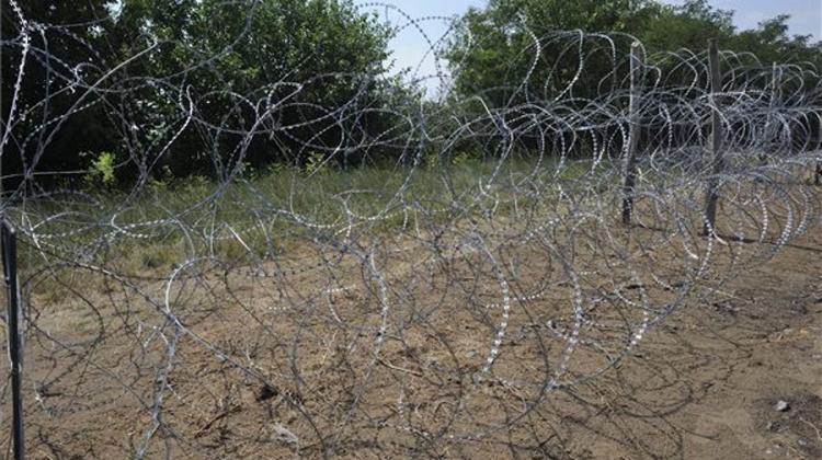 Hungarian Prisoners Make Supporting Structures For Border Fence