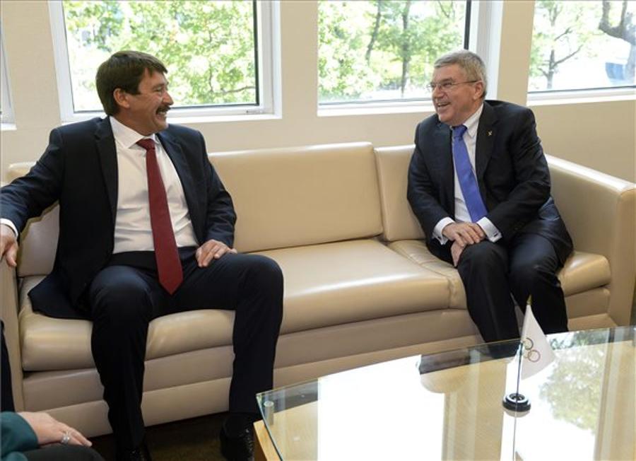 Áder Meets IOC President, Lobbies For 2024 Olympics In Budapest