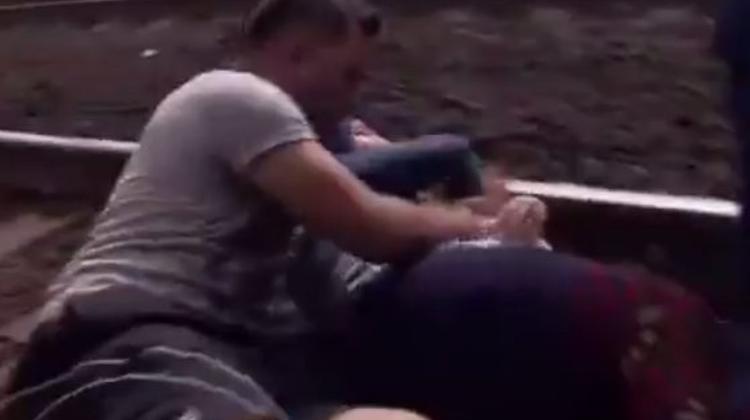 Video: Shocking Refugee Track Protest