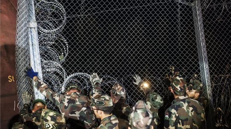 Hungarian Police Seal Off Border At Röszke