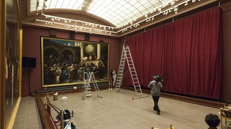 Golgotha Painting Covered In Hungary