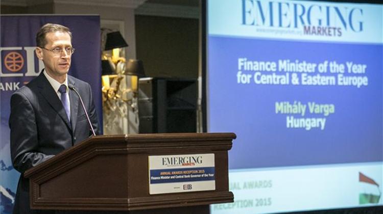 Hungary’s Economy Minister Varga Wins Euromoney Award