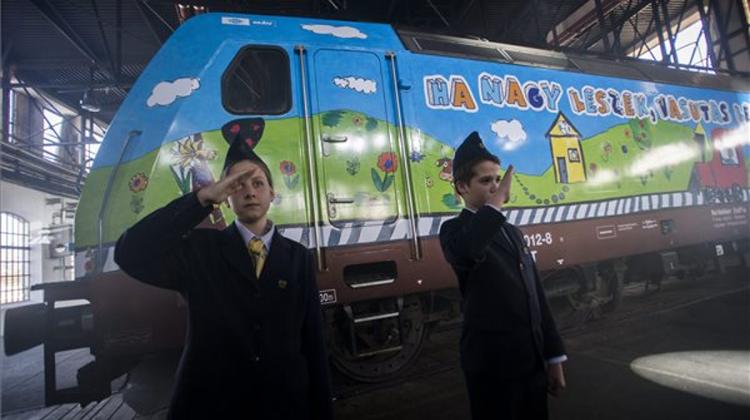 New Trains With Children’s Drawing