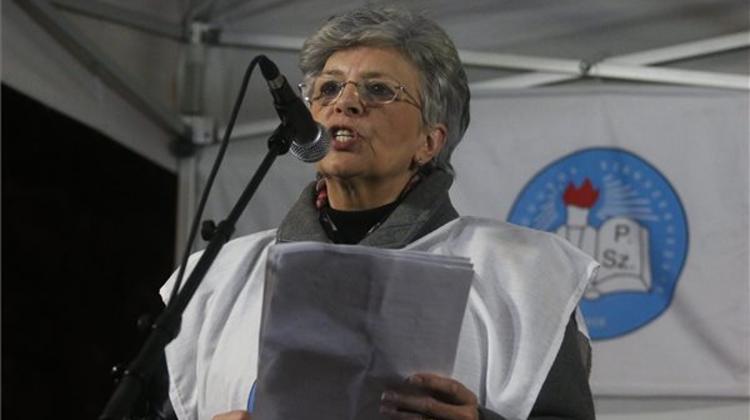 Teachers Demonstrate For Education Reform In NE Hungary