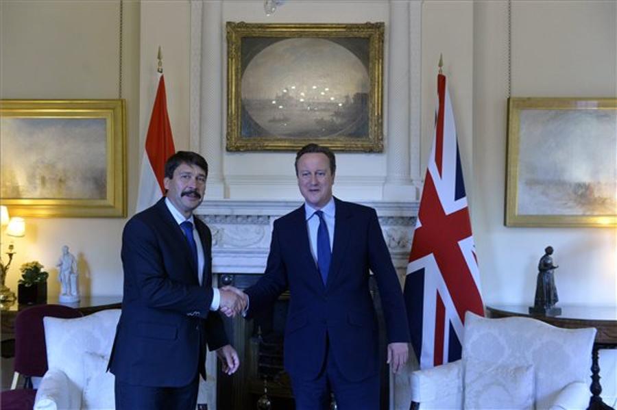Hungarian President Áder Meets Britain’s Cameron