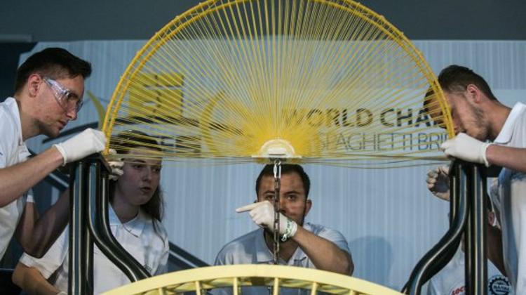 Spaghetti Bridge Building Championship In Budapest
