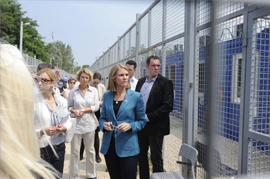 US Ambassador Visits Migrant Transit Zone At Serbia Border