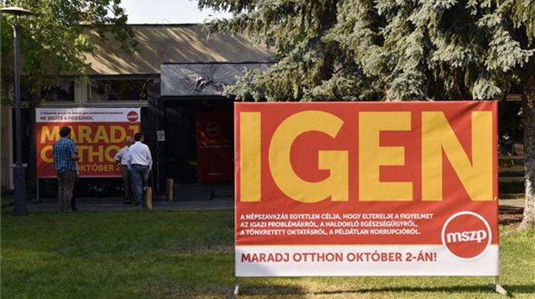 Socialists: Orbán Admits Referendum Has No Legal Consequences