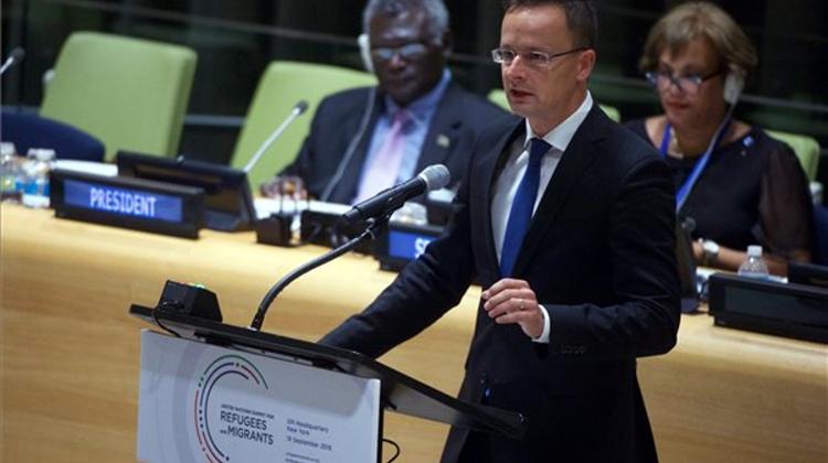 Szijjártó: Hungary To Present Proposals On Handling Migration At New York Summit