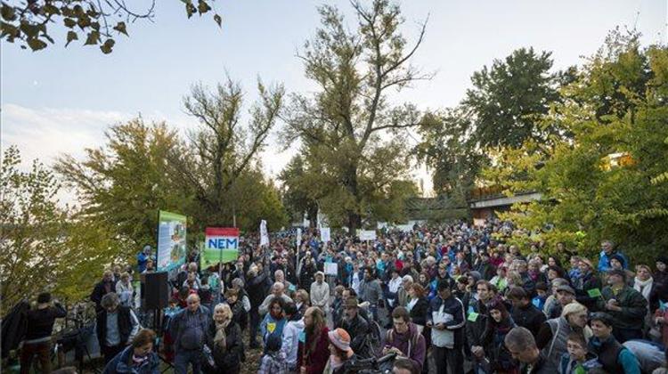 Protest Against Római Dam