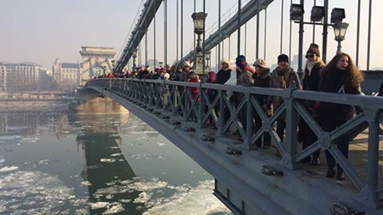 Diverse Crowd Marches For Women’s Rights In Budapest