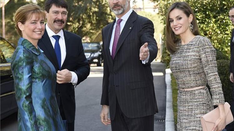 Hungarian President, Spanish King Open Exhibition In Madrid