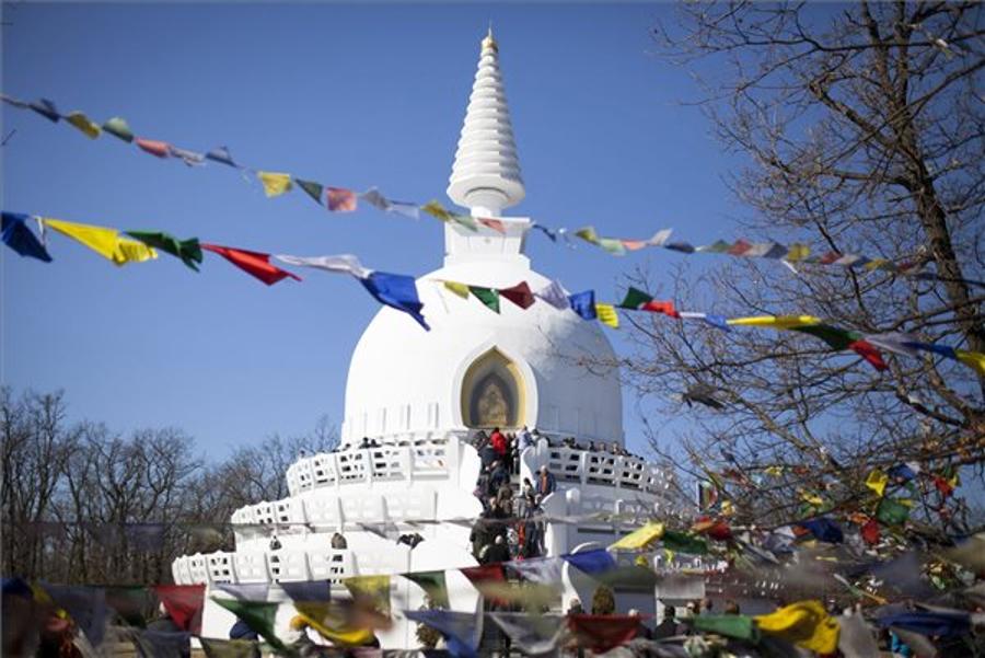 Fifty Prayer Wheels Unveiled In Zalaszántó Buddhist Stupa