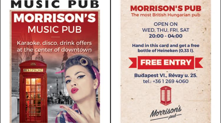 Free Bottle Of Beer @ Morrison’s Music Pub