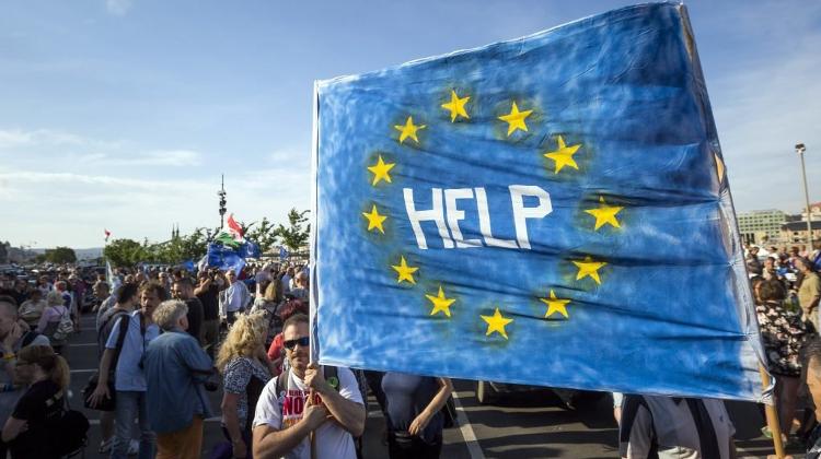 Anti-Government Groups Stage Protest In Budapest