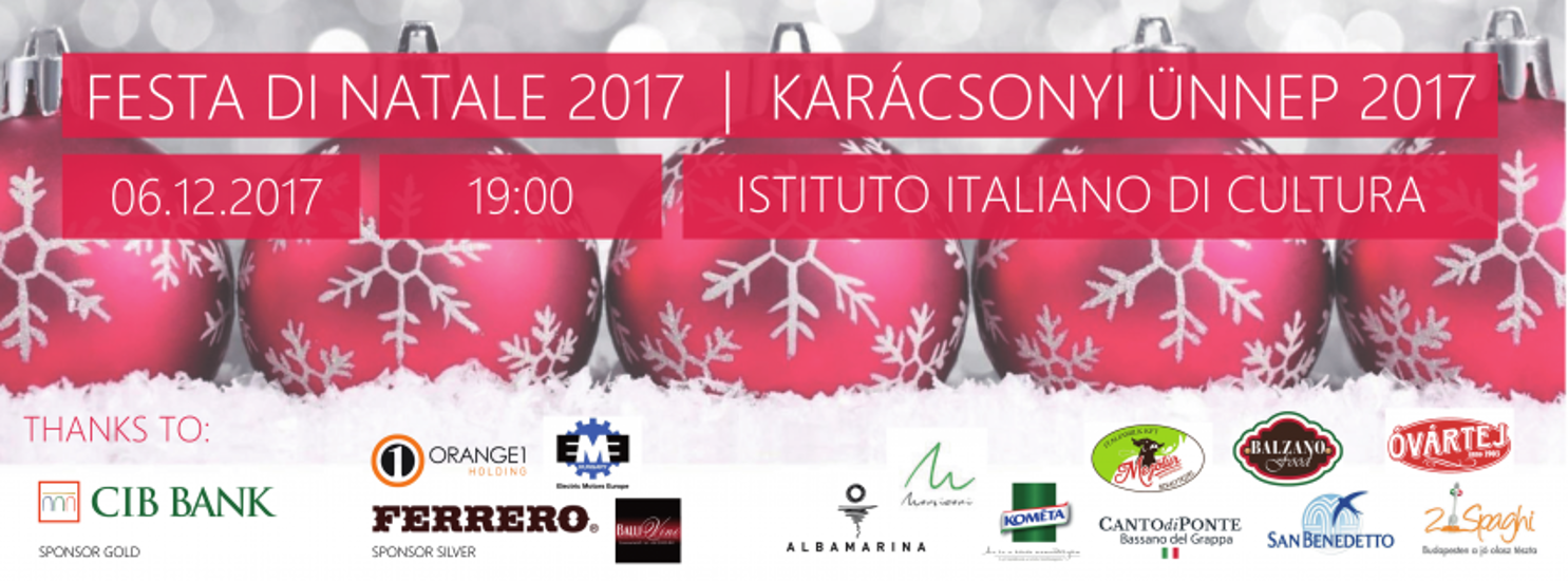 Italian Chamber Of Commerce For Hungary Christmas Dinner 2017, 6 December