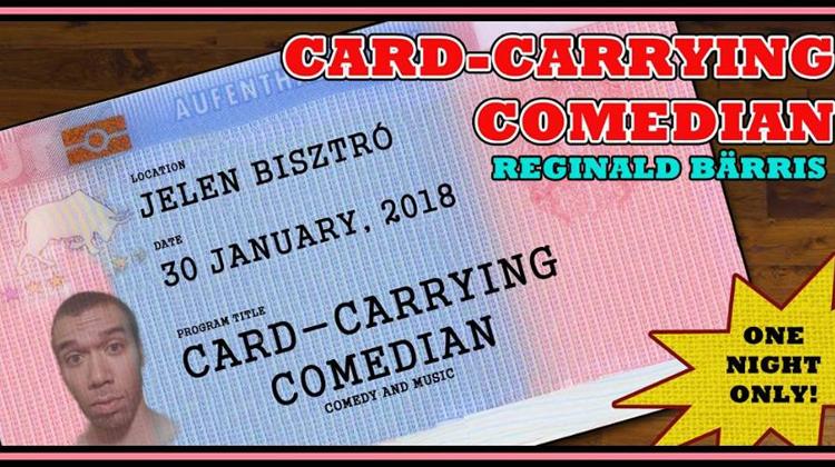 English Stand-up Comedy w/ Reginald Bärris, Jelen Bistro, 30 January